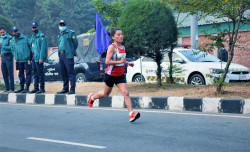 Nepal's Pushpa Bhandari wins Dhaka marathon